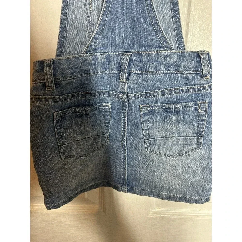 Squeeze Bib Overalls Dress Denim Girls Size 5